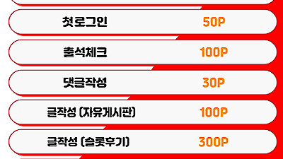 * 슬롯다이소 포인트안내 *